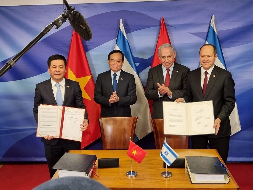 Việt Nam và Israel ký kết hiệp định thương mại tự do